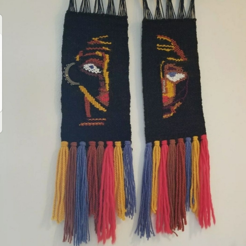 Woven hangings, wall decor